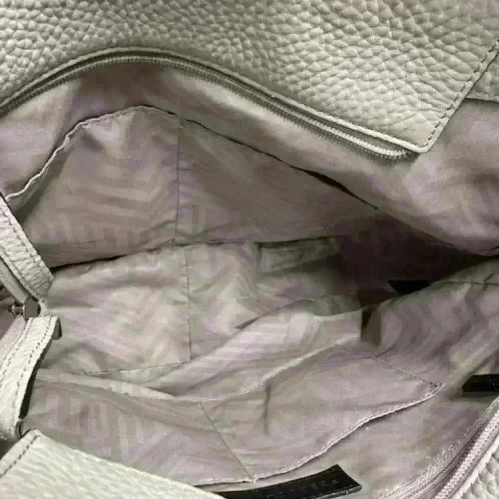 Rebecca Minkoff Gray Pebbled Leather Shoulder Hobo Bag